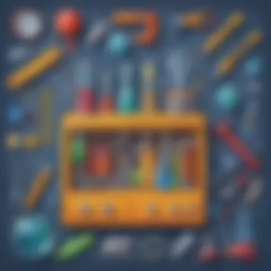 Vibrant Science Tools and Equipment for Exploration Colorful Science Tools and Equipment