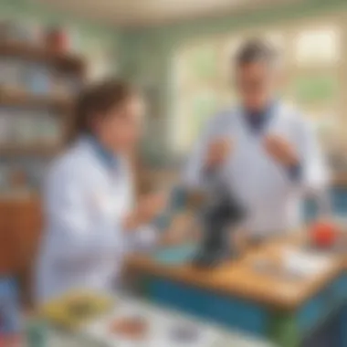Science in Action Illustration demonstrating the application of scientific concepts in real-life scenarios