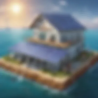 Renewable Energy Systems with Saltwater Batteries Visual representation of renewable energy systems incorporating saltwater solar batteries.