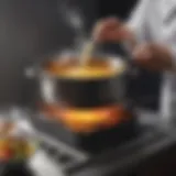 Chemical reactions in a saucepan