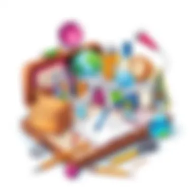 Detailed view of science kit components showcasing educational tools