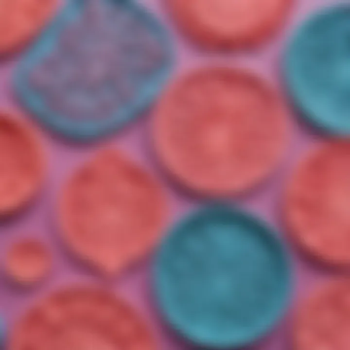 Close-up of silicone mold featuring detailed patterns and textures