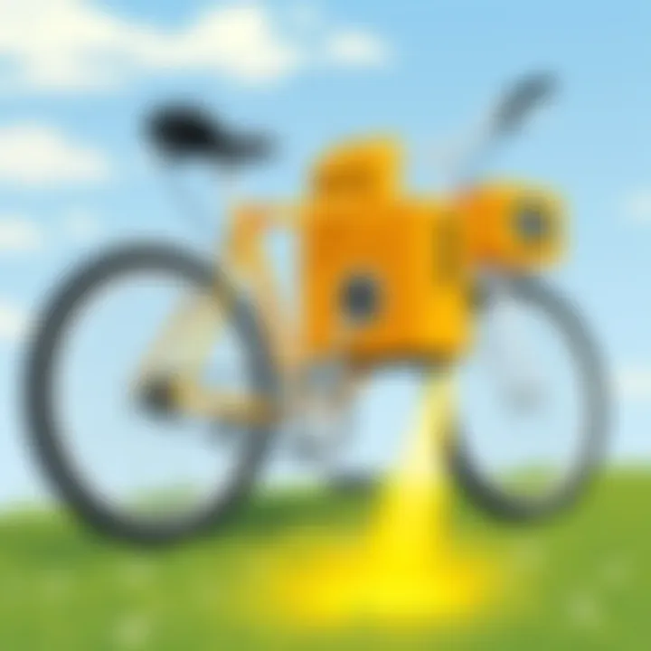 Bicycle generator project highlighting kinetic energy