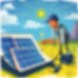 Solar panel experiment showcasing energy capture