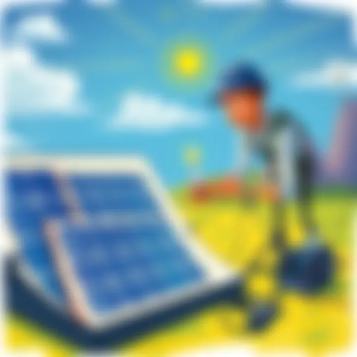 Solar panel experiment showcasing energy capture