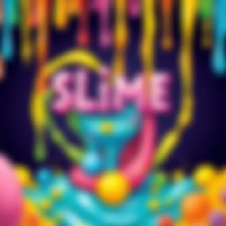 A vibrant display of slime beads arranged artistically, showcasing creativity