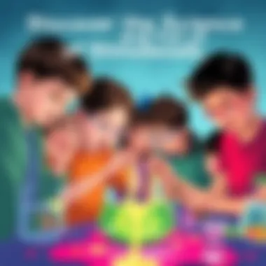 A group of children engaging in a fun science experiment with slime beads