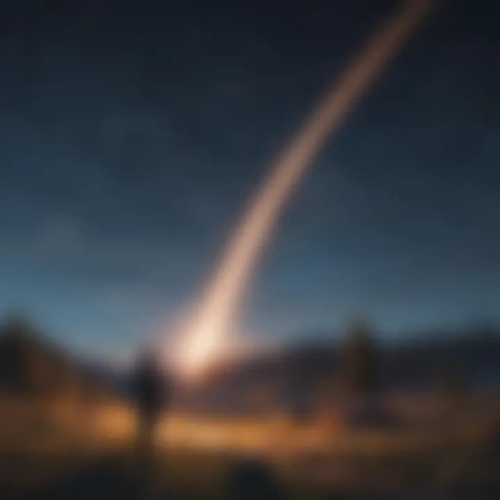 A creative visualization of a meteor shower observation experiment