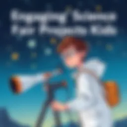 A young scientist observing stars through a telescope