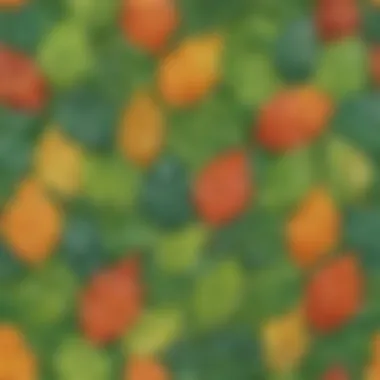 Foliage Mosaic Creation Nature-Inspired Leaf Collage