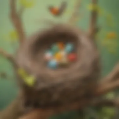 Avian Habitat Artwork Spring Bird Nest Sculpture
