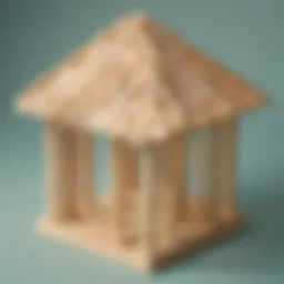 Creative construction using popsicle sticks