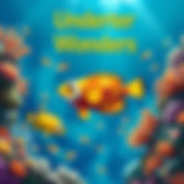 Colorful tropical fish swimming among coral reefs.