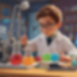 Colorful animated science experiments for children