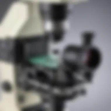Microscope Camera in Action Close-up of microscope camera capturing a specimen
