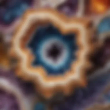 Geode Texture A stunning geode showcasing its outer rocky texture