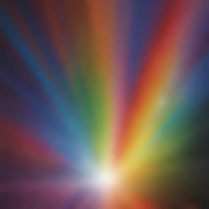 Visual representation of light dispersion