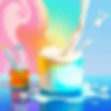 Visually Stunning Milk Experiment Colorful milk experiment with food coloring and dish soap