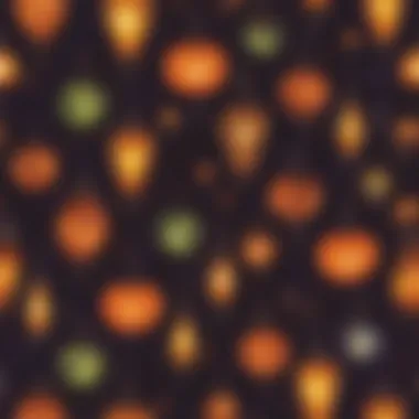Diversity in Halloween Lamp Designs An assortment of various Halloween lamp designs