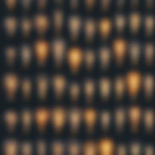 The evolution of light bulb designs over time