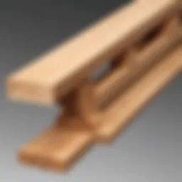 The intricate design of a triple balance beam showcasing its components.