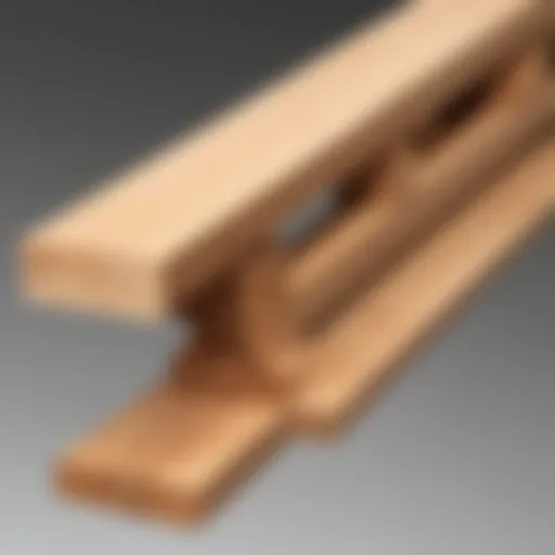 The intricate design of a triple balance beam showcasing its components.