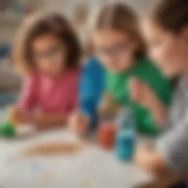 Children Exploring Science with Glitter Shaker Bottles Children engaged in a creative activity using glitter shaker bottles to explore scientific concepts.
