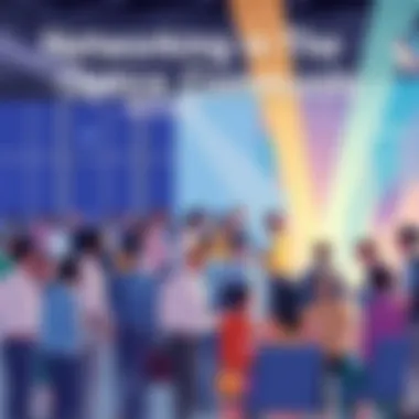 Networking event bringing together professionals in optics