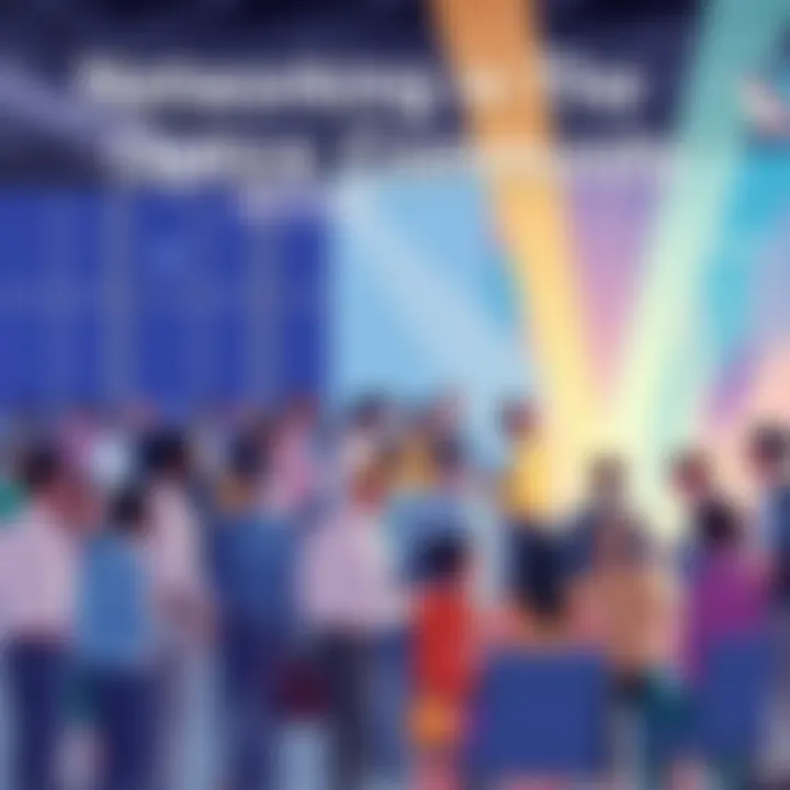 Networking event bringing together professionals in optics