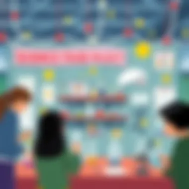 Innovative Science Fair Project An innovative science fair display featuring a unique project that highlights the wonders of chemistry and experimentation.