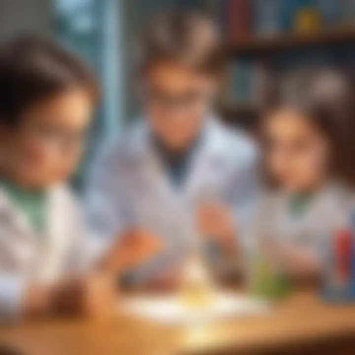 Children engaging in science experiments