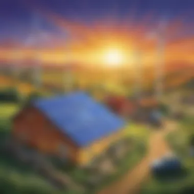An illustration of sustainable energy solutions