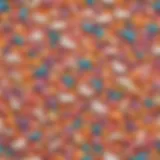 A vibrant assortment of unicorn snacks showcasing a rainbow of colors and textures.