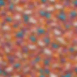 A vibrant assortment of unicorn snacks showcasing a rainbow of colors and textures.