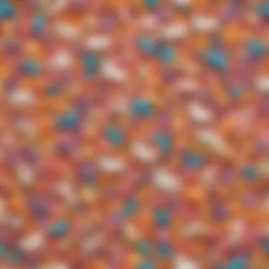 A vibrant assortment of unicorn snacks showcasing a rainbow of colors and textures.