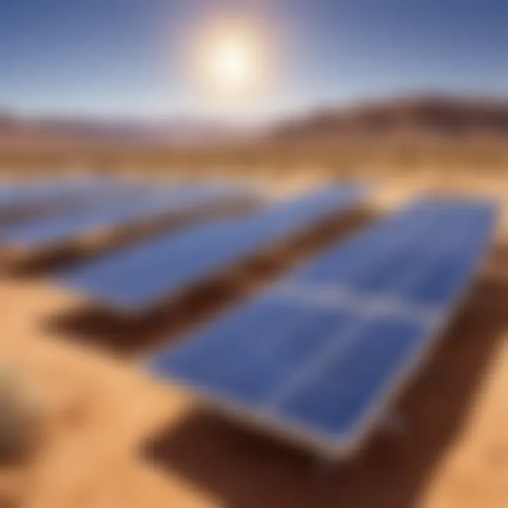 Solar Panels in Desert