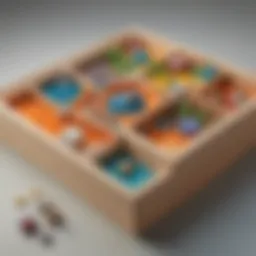 Innovative sensory box with various textures and shapes