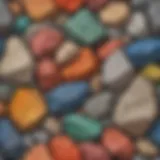 Abstract shapes and colors intersecting in a mesmerizing pattern