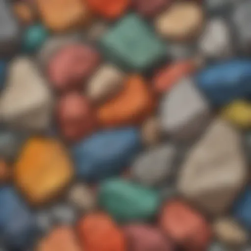 Abstract shapes and colors intersecting in a mesmerizing pattern