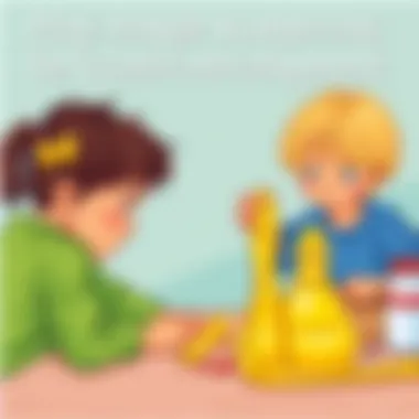 Children engaged in play-dough sculpting