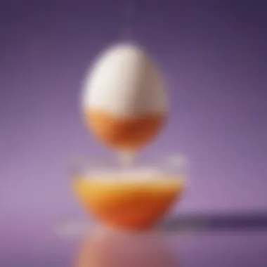 Salt Solution Experiment Egg floating in water with salt solution