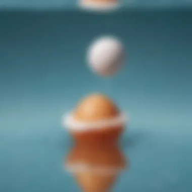 Egg floating in water with sugar solution