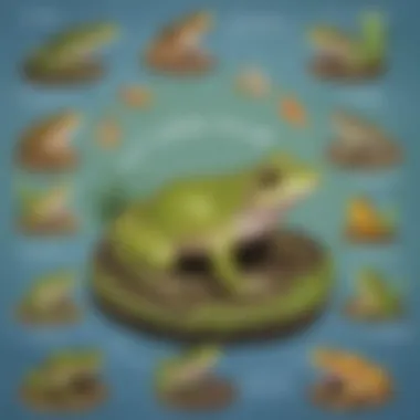 Frog Life Cycle Visual Guide Diagram illustrating the life cycle of a frog
