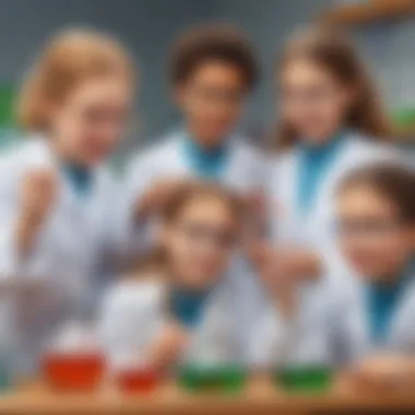 Children conducting science experiments