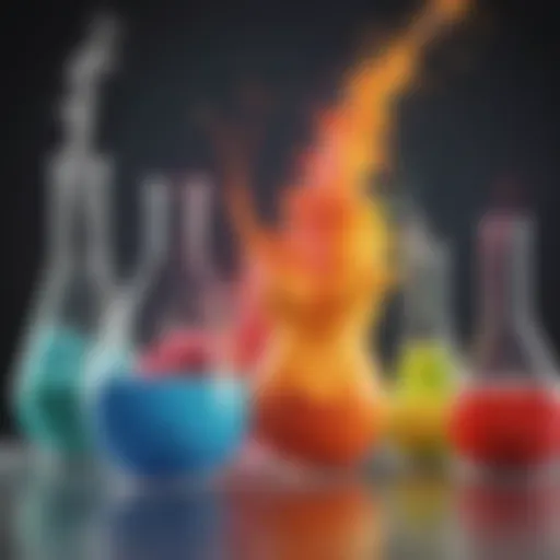 Colorful chemical reaction