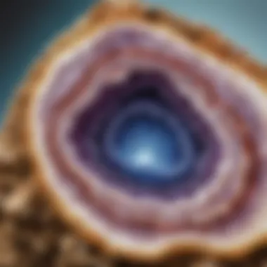 Geode Cross-Section Close-Up