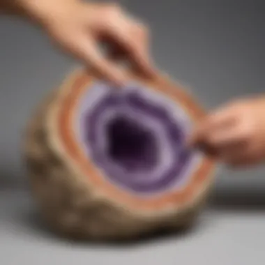 Geode Cutting Process