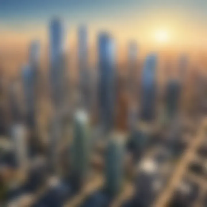 Global Impact of Earth Day: City Skyscrapers Under Solar Power