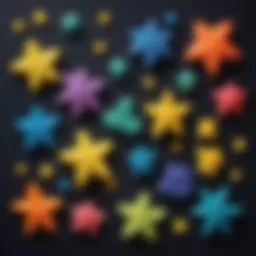 Luminous Playdough in Star Shapes