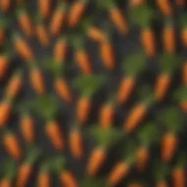 Fresh Carrot Tops Sprouting Fresh carrot tops sprouting from scraps